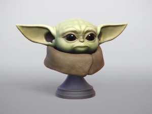 baby yoda - star wars the mandalorian - printable 3D Print Model