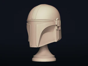 the mandalorian - bounty hunter - head trophy - printable 3D Print Model