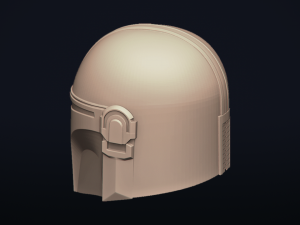the mandalorian - bounty hunter - head trophy - printable 3D प्रिंट मॉडल
