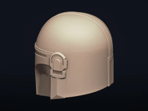 the mandalorian - bounty hunter - head trophy - printable 3D Print Model