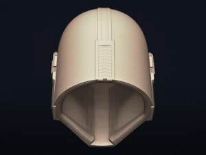 the mandalorian - bounty hunter - head trophy - printable 3D Print Model