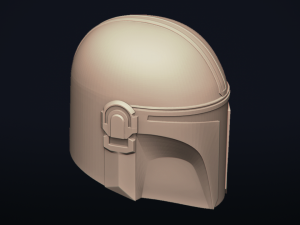 the mandalorian - bounty hunter - head trophy - printable 3D प्रिंट मॉडल