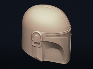 the mandalorian - bounty hunter - head trophy - printable 3D Print Model
