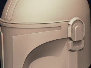 the mandalorian - bounty hunter - head trophy - printable 3D Print Model