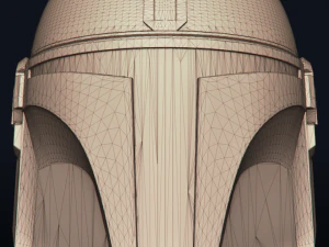the mandalorian - bounty hunter - head trophy - printable 3D Print Model