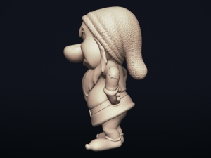 grumpy - one of the seven dwarfs - printable 3d print model 3D Print Model