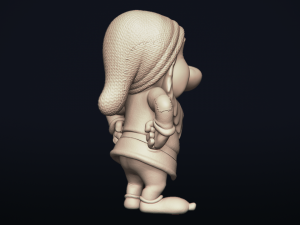 grumpy - one of the seven dwarfs - printable 3d print model 3D Print Model