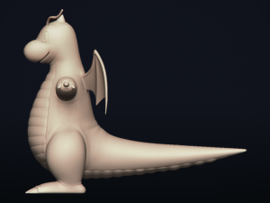 dragonite - realistic dragon pokemon 3Dモデル