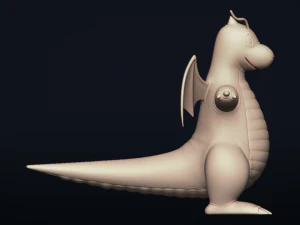 dragonite - realistic dragon pokemon 3D Model