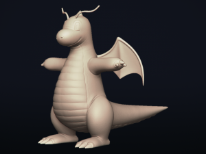 dragonite - realistic dragon pokemon 3Dモデル