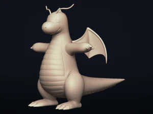 dragonite - realistic dragon pokemon 3D Model