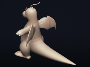 dragonite - realistic dragon pokemon 3Dモデル