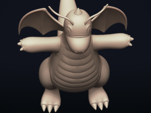 dragonite - realistic dragon pokemon 3Dモデル