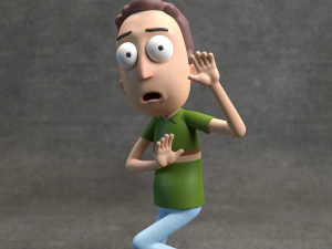 Rick und Morty &ndash; Jerry Smith 3D Druckmodell