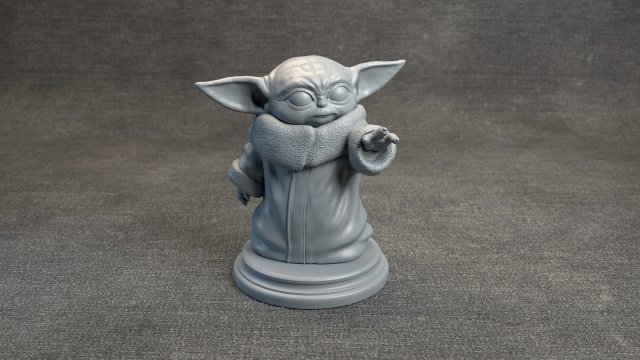 baby yoda - the mandalorian Modèles 3D en vedette .c4d .max .obj .3ds .fbx .stl .blend