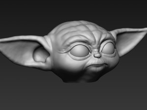 baby yoda - the mandalorian Modèles 3D en vedette