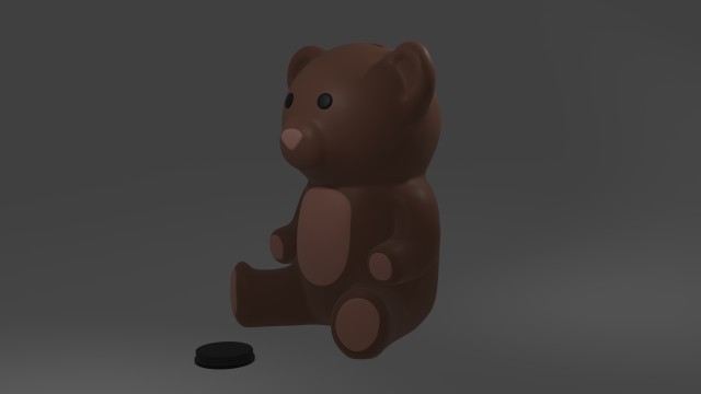 piggy bear 3D Baskı Modeli .c4d .max .obj .3ds .fbx .stl .blend 