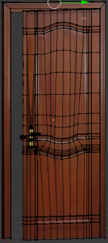 bedroom door 3D Model .c4d .max .obj .3ds .fbx .stl .blend 