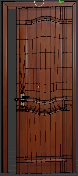 bedroom door 3D Model .c4d .max .obj .3ds .fbx .stl .blend 