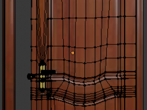 bedroom door 3D मॉडल