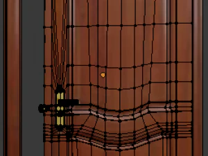 porta do quarto Modelo 3D