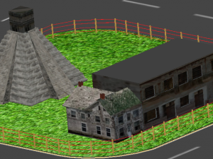 stage for street circuit 3D मॉडल