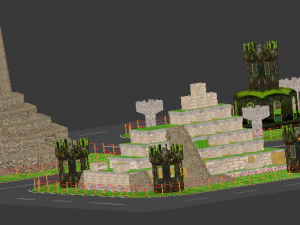 stage for street circuit 3D Model