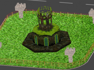 stage for street circuit 3D मॉडल