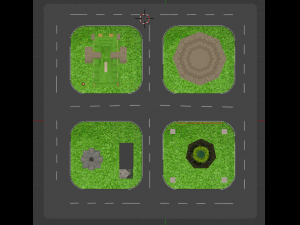 stage for street circuit 3D मॉडल