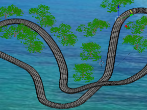 circuit over the ocean 3D मॉडल