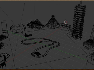 set of 3d objects 3D Model