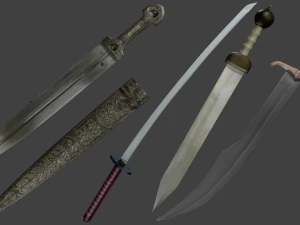 剣パック 3Dモデル