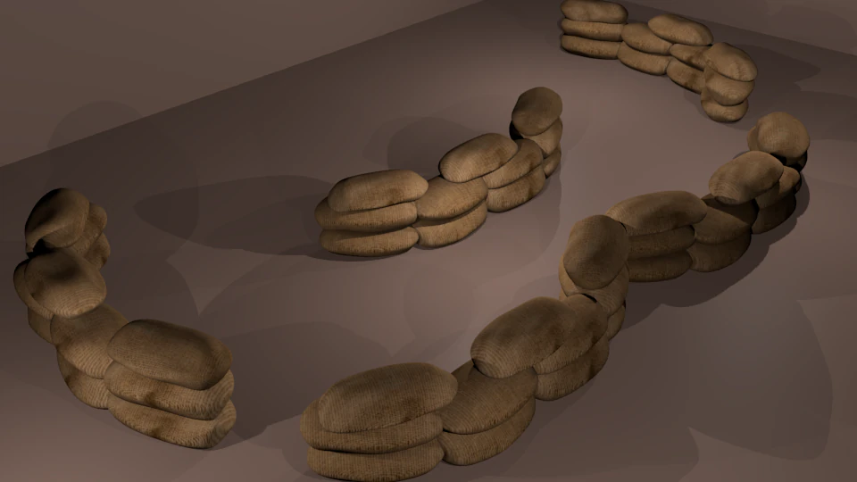 trench 3D Model .c4d .max .obj .3ds .fbx .stl .blend 