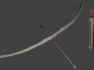 swords and bow com-pack 3D Model