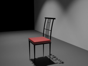 wrought iron chair 3D 모델