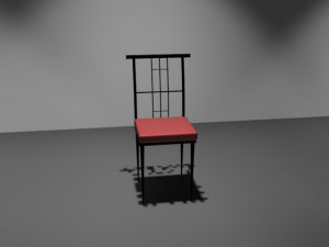 wrought iron chair Modèle 3D