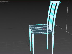 wrought iron chair Modèle 3D