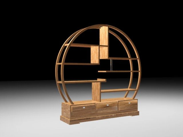 गोलाकार शेल्फ 3D मॉडल .c4d .max .obj .3ds .fbx .stl .blend