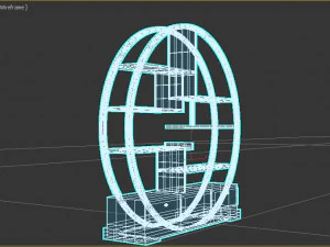गोलाकार शेल्फ 3D मॉडल