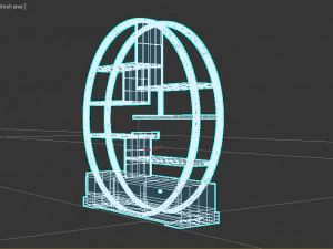 गोलाकार शेल्फ 3D मॉडल