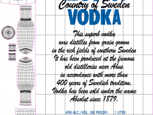 alcohol bottle vodka whisky collection 3D मॉडल