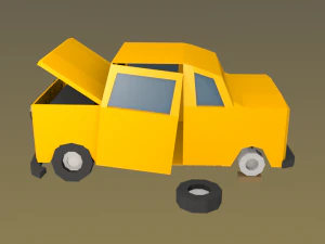 broken car 3D Model