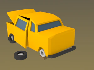 broken car 3D Model