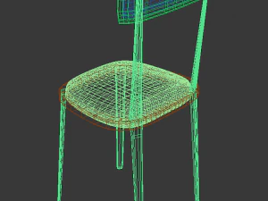 wooden chair 3D Model