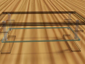 drawing room glass table 3D Model
