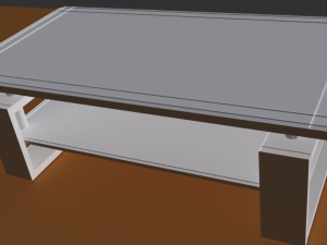 drawing room glass table 3D Model