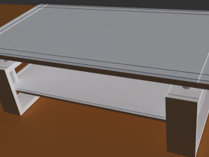 客厅玻璃桌 3D 模型
