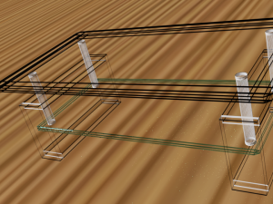 drawing room glass table 3D मॉडल