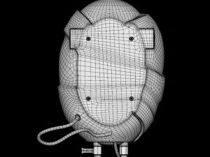 bajaj instant water heater white 3D Model