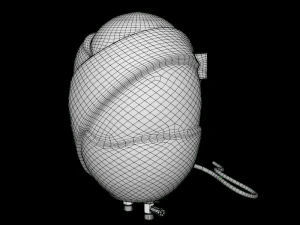 bajaj instant water heater white 3D Model